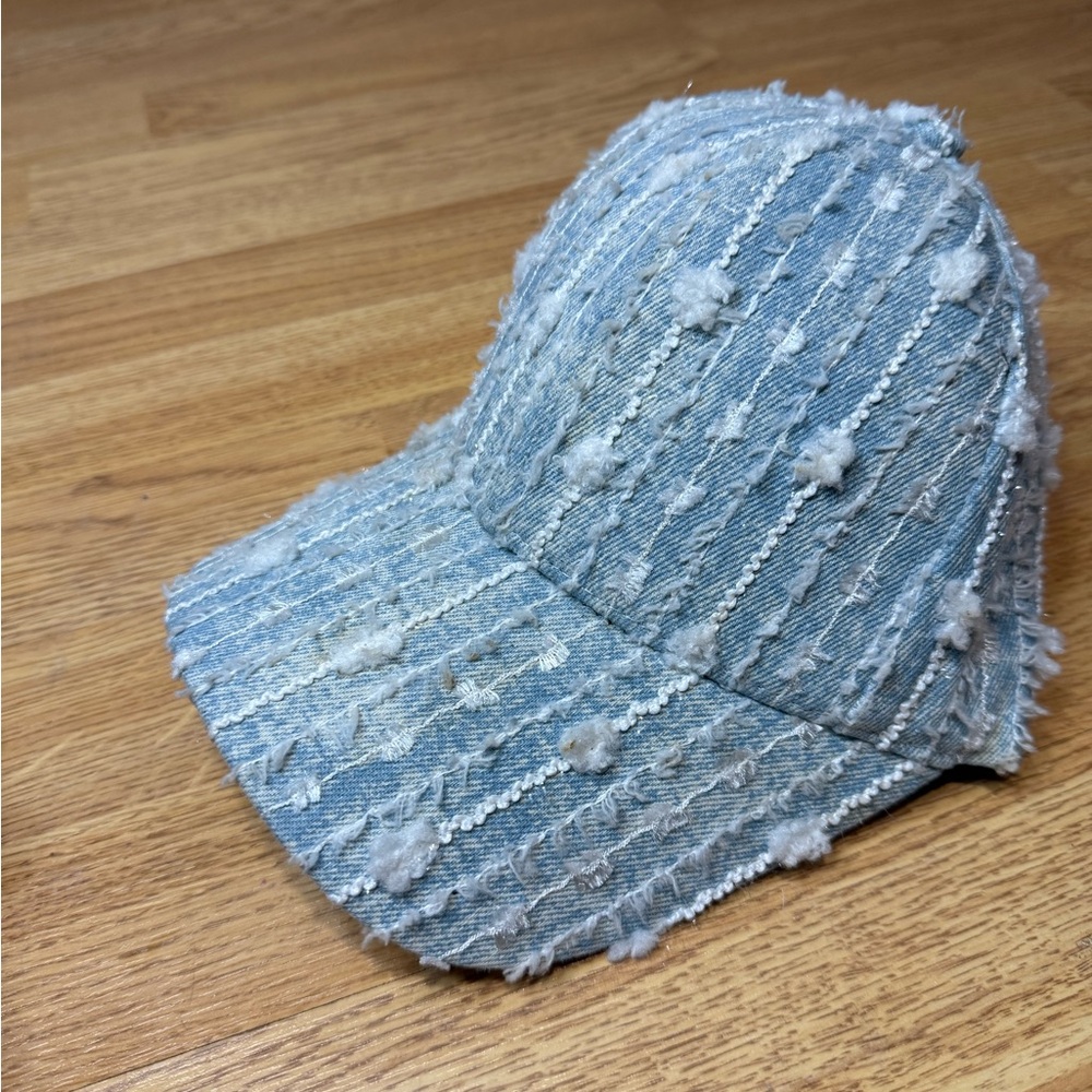 ORTTU Distressed Blue Denim Hat - Picture 2 of 3